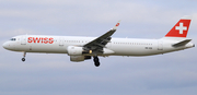 Swiss International Airlines Airbus A321-212 (HB-ION) at  Barcelona - El Prat, Spain