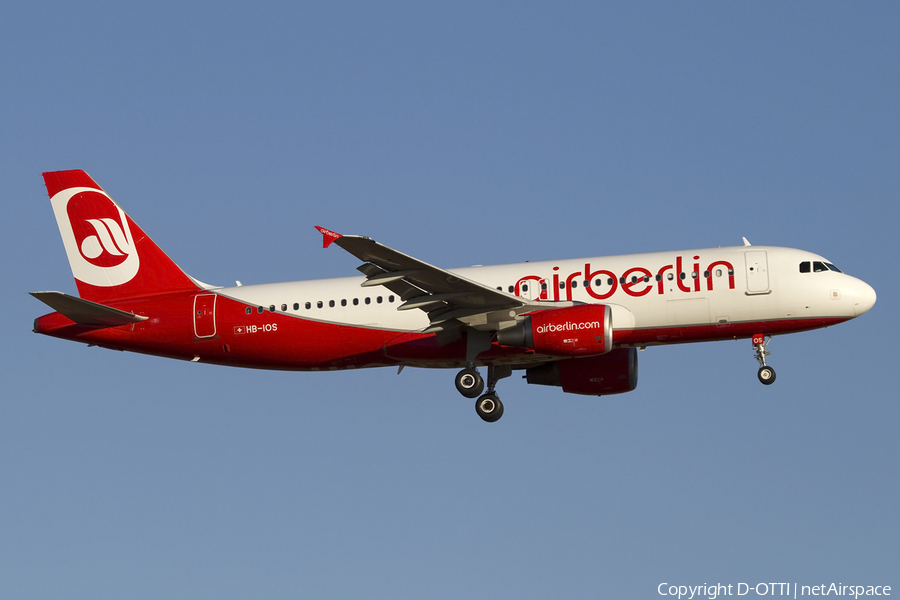 Air Berlin (Belair) Airbus A320-214 (HB-IOS) | Photo 414282