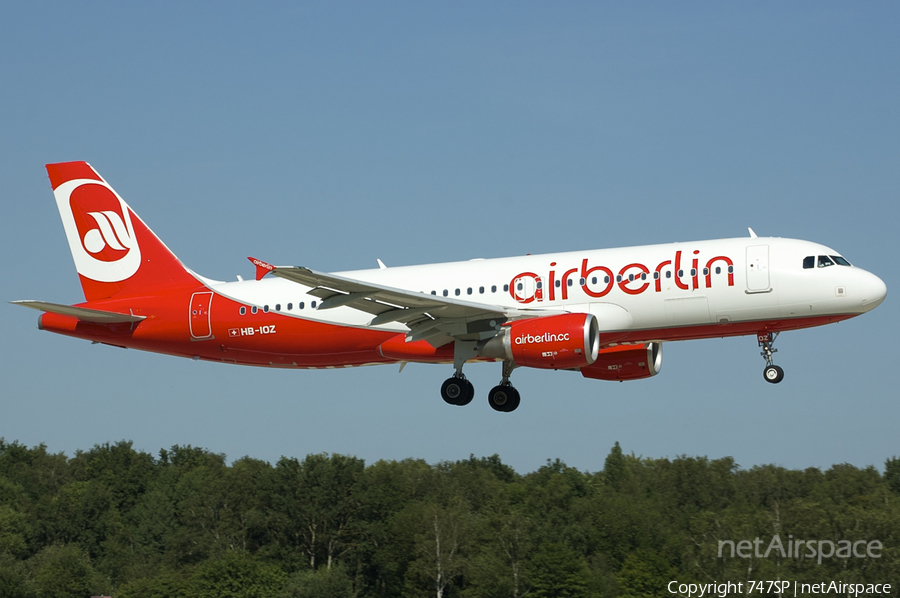Air Berlin (Belair) Airbus A320-214 (HB-IOZ) | Photo 102027
