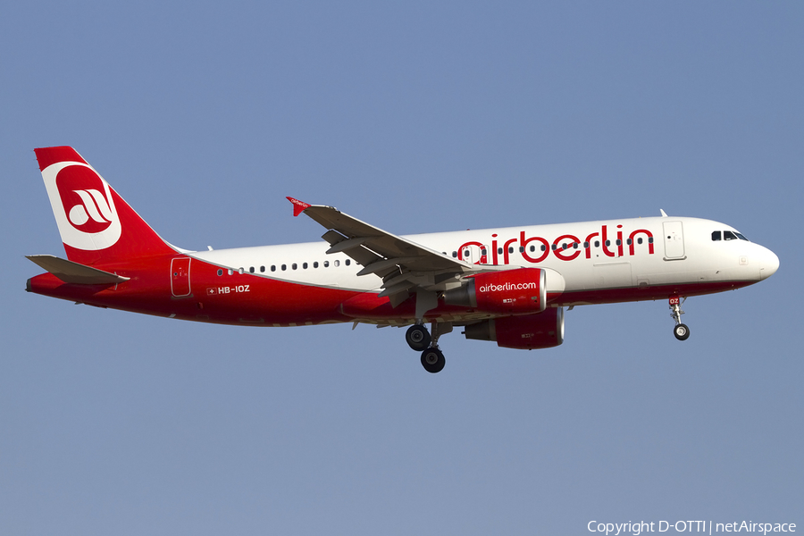 Air Berlin (Belair) Airbus A320-214 (HB-IOZ) | Photo 415491