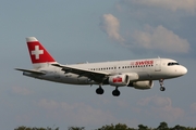 Swiss International Airlines Airbus A319-112 (HB-IPT) at  Luxembourg - Findel, Luxembourg