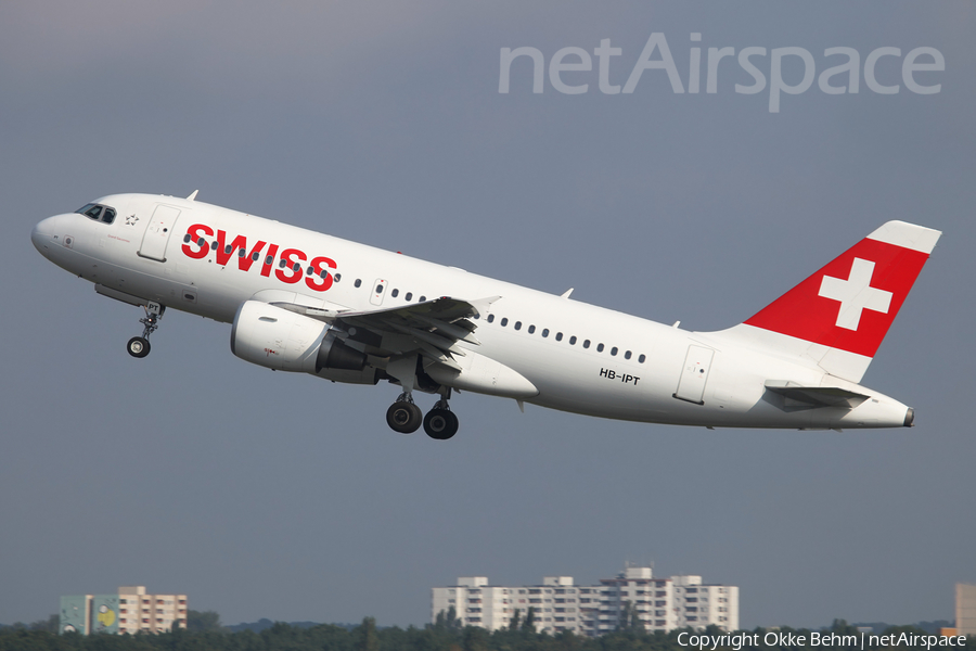 Swiss International Airlines Airbus A319-112 (HB-IPT) | Photo 186990