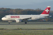 Swiss International Airlines Airbus A319-112 (HB-IPU) at  Hamburg - Fuhlsbuettel (Helmut Schmidt), Germany