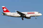 Swiss International Airlines Airbus A319-112 (HB-IPU) at  Hamburg - Fuhlsbuettel (Helmut Schmidt), Germany