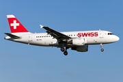 Swiss International Airlines Airbus A319-112 (HB-IPU) at  Hamburg - Fuhlsbuettel (Helmut Schmidt), Germany