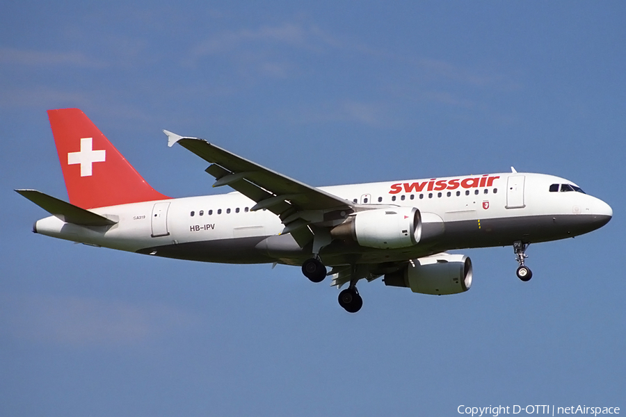 Swissair Airbus A319-112 (HB-IPV) | Photo 156190