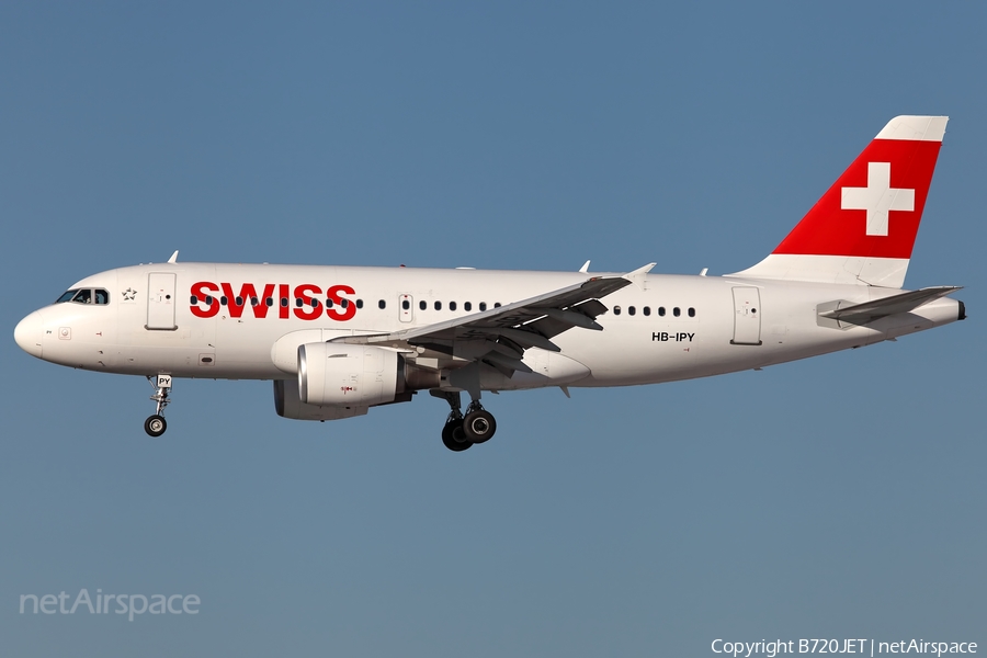Swiss International Airlines Airbus A319-112 (HB-IPY) | Photo 202890