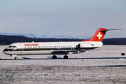Swissair Fokker 100 (HB-IVE) at  Geneva - International, Switzerland