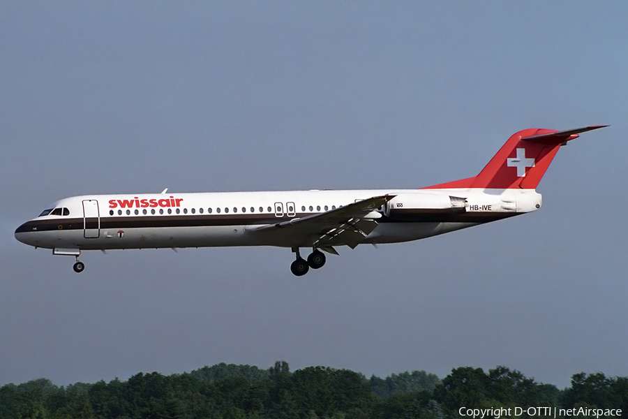 Swissair Fokker 100 (HB-IVE) | Photo 147437
