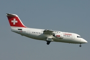 Swiss International Airlines BAe Systems BAe-146-RJ85 (HB-IXH) at  Luxembourg - Findel, Luxembourg