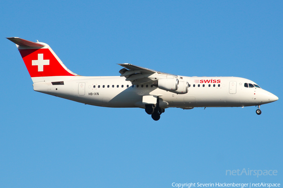 Swiss International Airlines BAe Systems BAe-146-RJ100 (HB-IXN) | Photo 203455