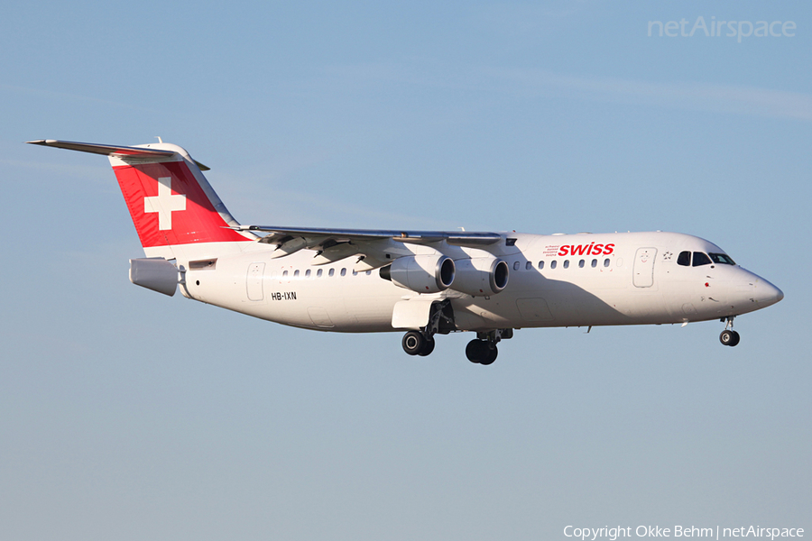 Swiss International Airlines BAe Systems BAe-146-RJ100 (HB-IXN) | Photo 58972