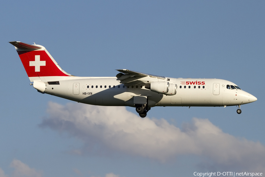 Swiss International Airlines BAe Systems BAe-146-RJ100 (HB-IXN) | Photo 413865