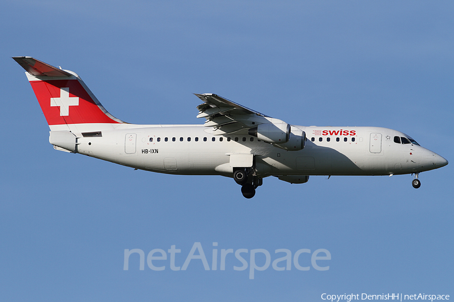 Swiss International Airlines BAe Systems BAe-146-RJ100 (HB-IXN) | Photo 415416