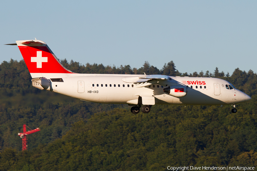 Swiss International Airlines BAe Systems BAe-146-RJ100 (HB-IXO) | Photo 11140