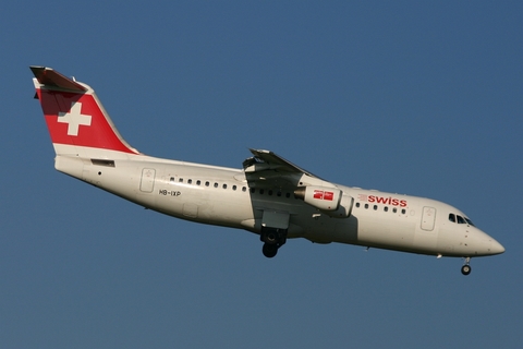 Swiss International Airlines BAe Systems BAe-146-RJ100 (HB-IXP) at  Zurich - Kloten, Switzerland