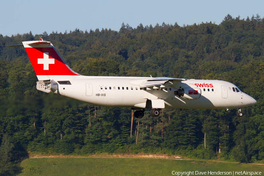 Swiss International Airlines BAe Systems BAe-146-RJ100 (HB-IXS) | Photo 9906
