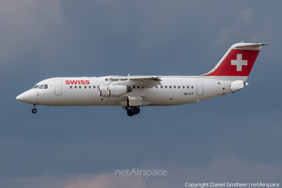 Swiss International Airlines BAe Systems BAe-146-RJ100 (HB-IXT) | Photo 87786