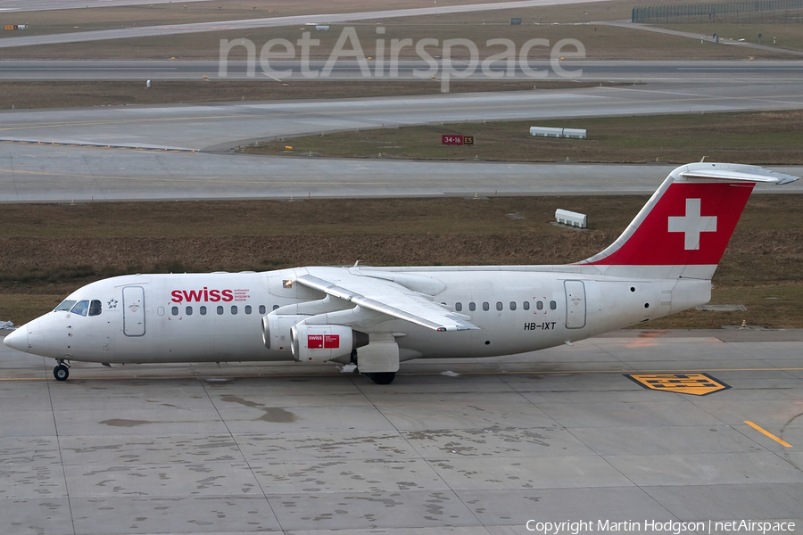 Swiss International Airlines BAe Systems BAe-146-RJ100 (HB-IXT) | Photo 11928