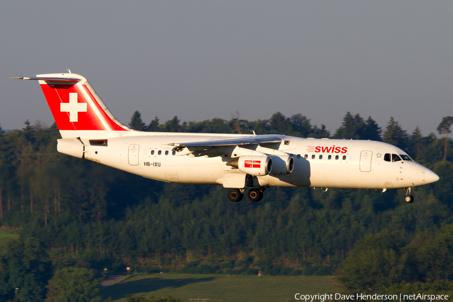Swiss International Airlines BAe Systems BAe-146-RJ100 (HB-IXU) | Photo 11156