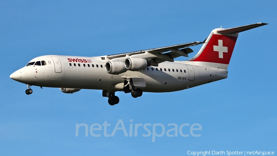 Swiss International Airlines BAe Systems BAe-146-RJ100 (HB-IXV) | Photo 224375