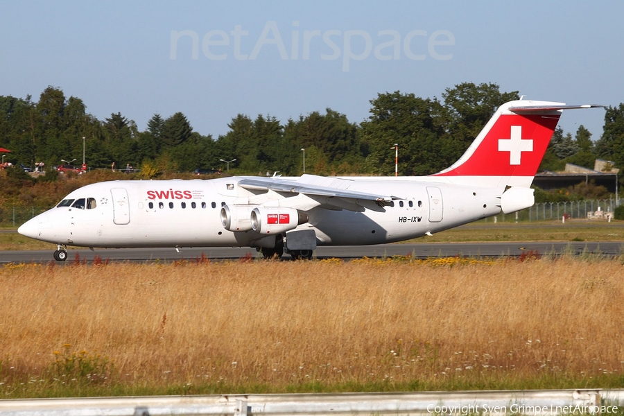 Swiss International Airlines BAe Systems BAe-146-RJ100 (HB-IXW) | Photo 43165