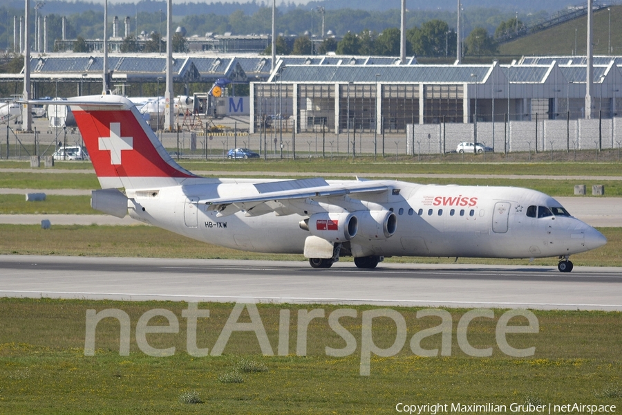 Swiss International Airlines BAe Systems BAe-146-RJ100 (HB-IXW) | Photo 111570