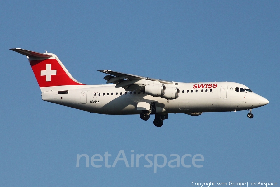 Swiss International Airlines BAe Systems BAe-146-RJ100 (HB-IXX) | Photo 29148
