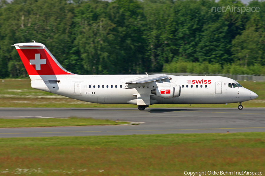 Swiss International Airlines BAe Systems BAe-146-RJ100 (HB-IXX) | Photo 58979