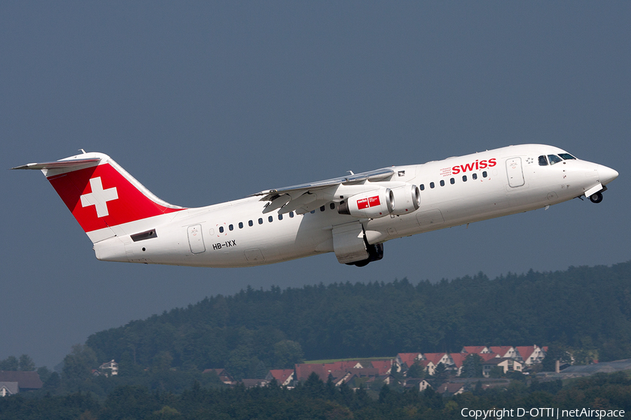 Swiss International Airlines BAe Systems BAe-146-RJ100 (HB-IXX) | Photo 269173