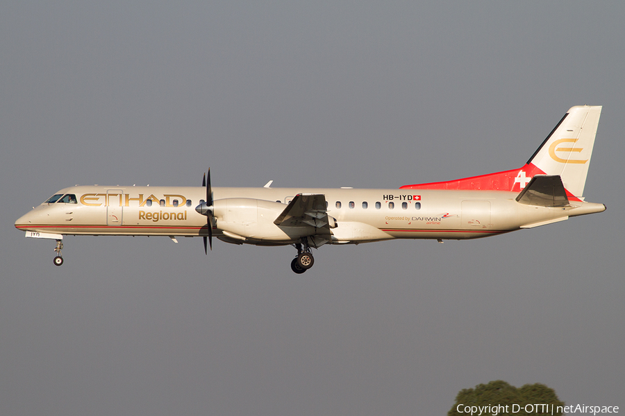 Etihad Regional SAAB 2000 (HB-IYD) | Photo 507009