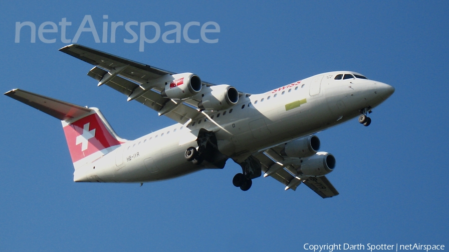 Swiss International Airlines BAe Systems BAe-146-RJ100 (HB-IYR) | Photo 133521