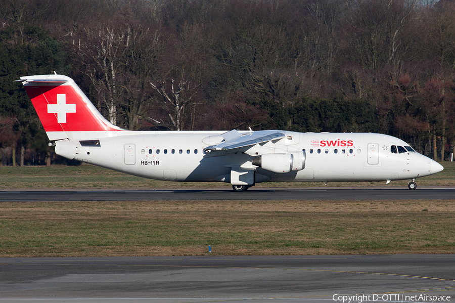 Swiss International Airlines BAe Systems BAe-146-RJ100 (HB-IYR) | Photo 482588