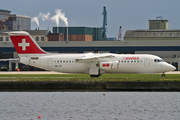 Swiss International Airlines BAe Systems BAe-146-RJ100 (HB-IYR) at  London - City, United Kingdom