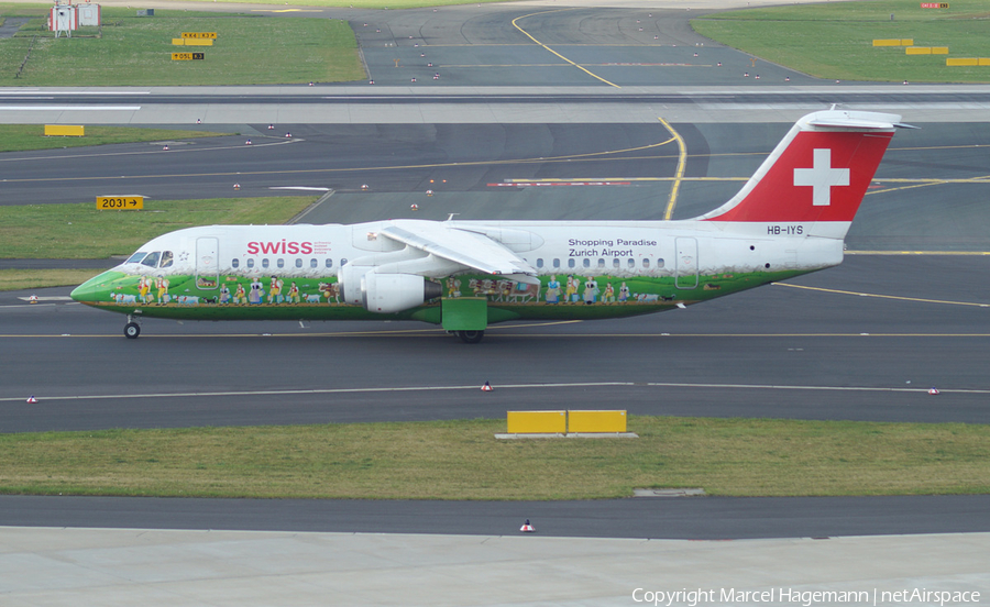 Swiss International Airlines BAe Systems BAe-146-RJ100 (HB-IYS) | Photo 106691