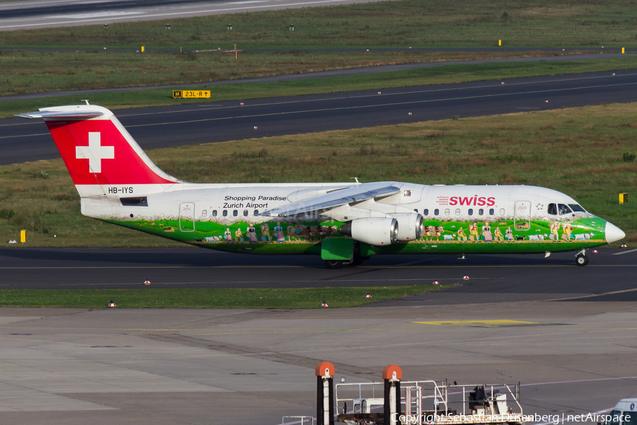 Swiss International Airlines BAe Systems BAe-146-RJ100 (HB-IYS) | Photo 125007