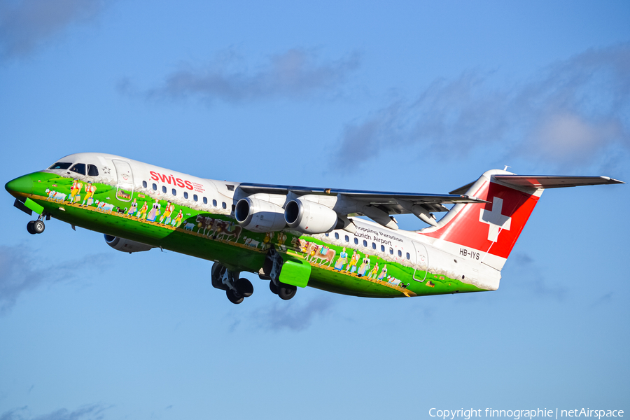 Swiss International Airlines BAe Systems BAe-146-RJ100 (HB-IYS) | Photo 452502