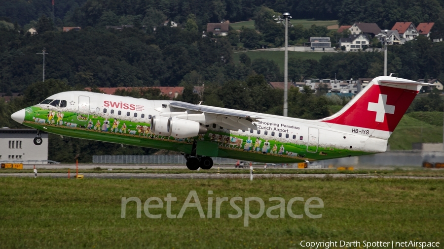 Swiss International Airlines BAe Systems BAe-146-RJ100 (HB-IYS) | Photo 231663