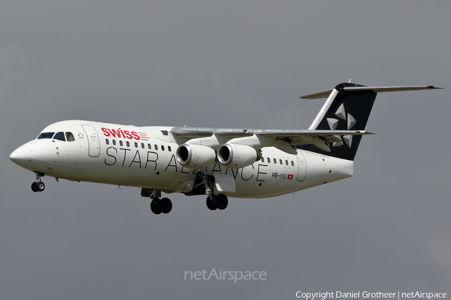 Swiss International Airlines BAe Systems BAe-146-RJ100 (HB-IYU) | Photo 99611