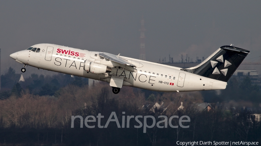 Swiss International Airlines BAe Systems BAe-146-RJ100 (HB-IYU) | Photo 234308