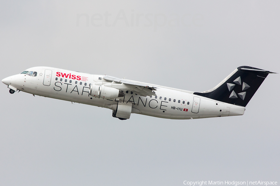 Swiss International Airlines BAe Systems BAe-146-RJ100 (HB-IYU) | Photo 86509