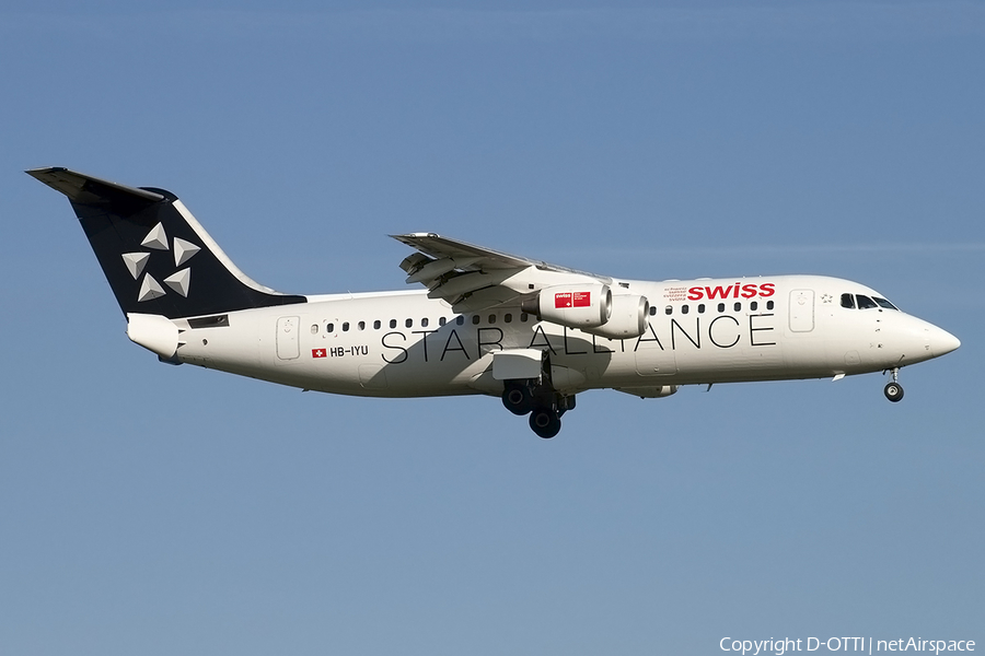 Swiss International Airlines BAe Systems BAe-146-RJ100 (HB-IYU) | Photo 158192