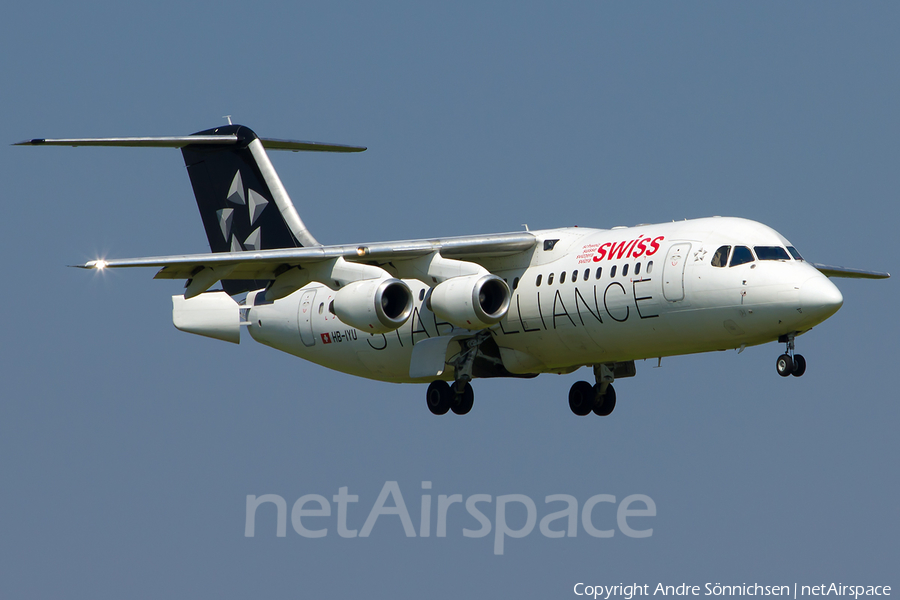 Swiss International Airlines BAe Systems BAe-146-RJ100 (HB-IYU) | Photo 52854