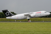 Swiss International Airlines BAe Systems BAe-146-RJ100 (HB-IYU) at  Manchester - International (Ringway), United Kingdom