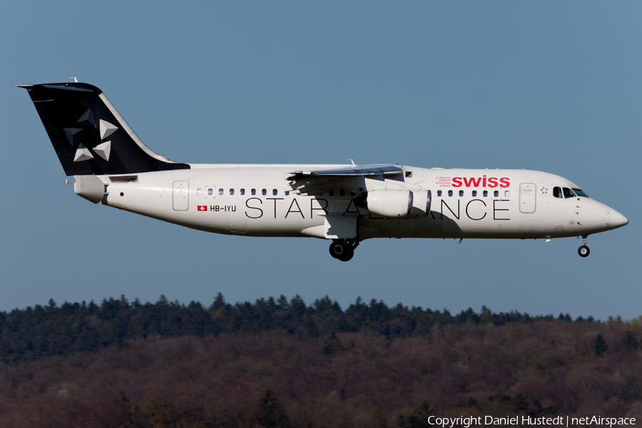 Swiss International Airlines BAe Systems BAe-146-RJ100 (HB-IYU) | Photo 421058