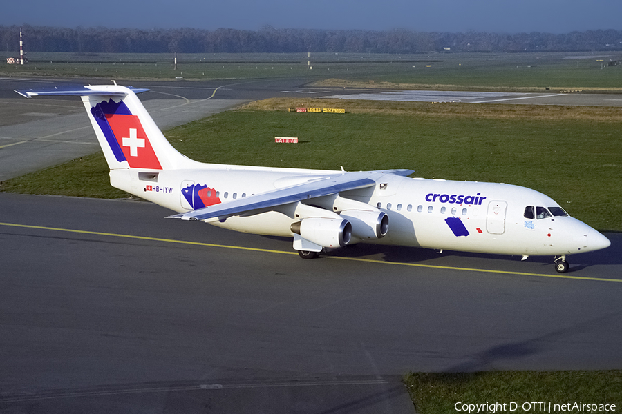 Crossair BAe Systems BAe-146-RJ100 (HB-IYW) | Photo 440448