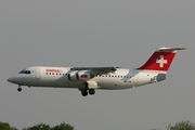 Swiss International Airlines BAe Systems BAe-146-RJ100 (HB-IYW) at  Luxembourg - Findel, Luxembourg