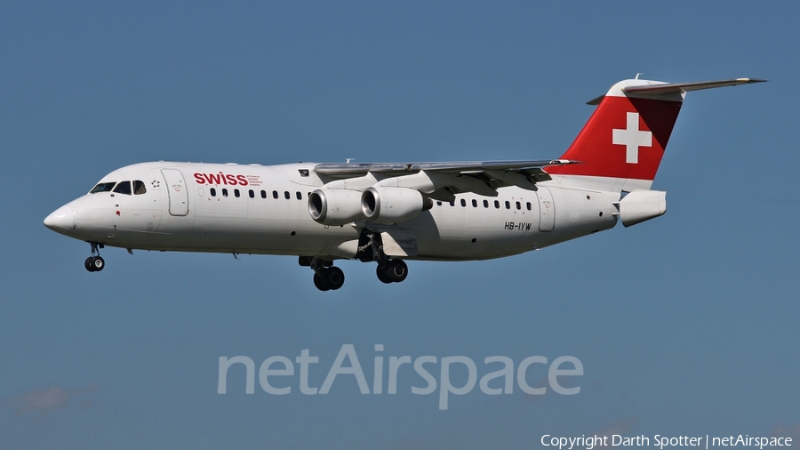 Swiss International Airlines BAe Systems BAe-146-RJ100 (HB-IYW) | Photo 223932