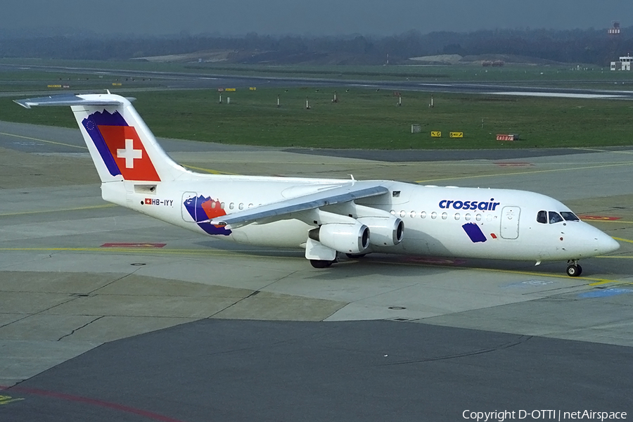 Crossair BAe Systems BAe-146-RJ100 (HB-IYY) | Photo 389077