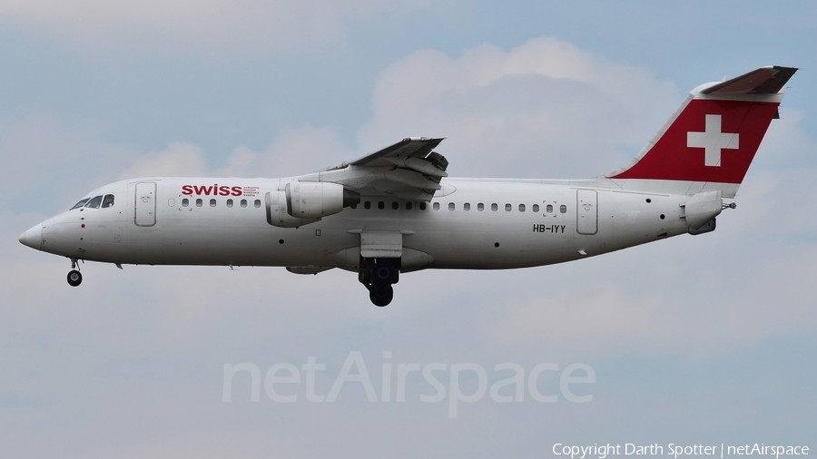 Swiss International Airlines BAe Systems BAe-146-RJ100 (HB-IYY) | Photo 219544